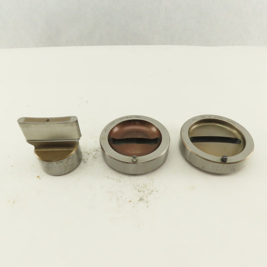 Mate .312 x 2.000 + Tol Oval Die Punch CNC Turret 1.625 Punch Shank Lot Of 3