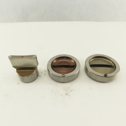 Mate .312 x 2.000 + Tol Oval Die Punch CNC Turret 1.625 Punch Shank Lot Of 3