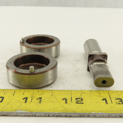 .344 x .562 + Tol Oval Die Punch CNC Turret .625 Punch Shank Lot Of 3