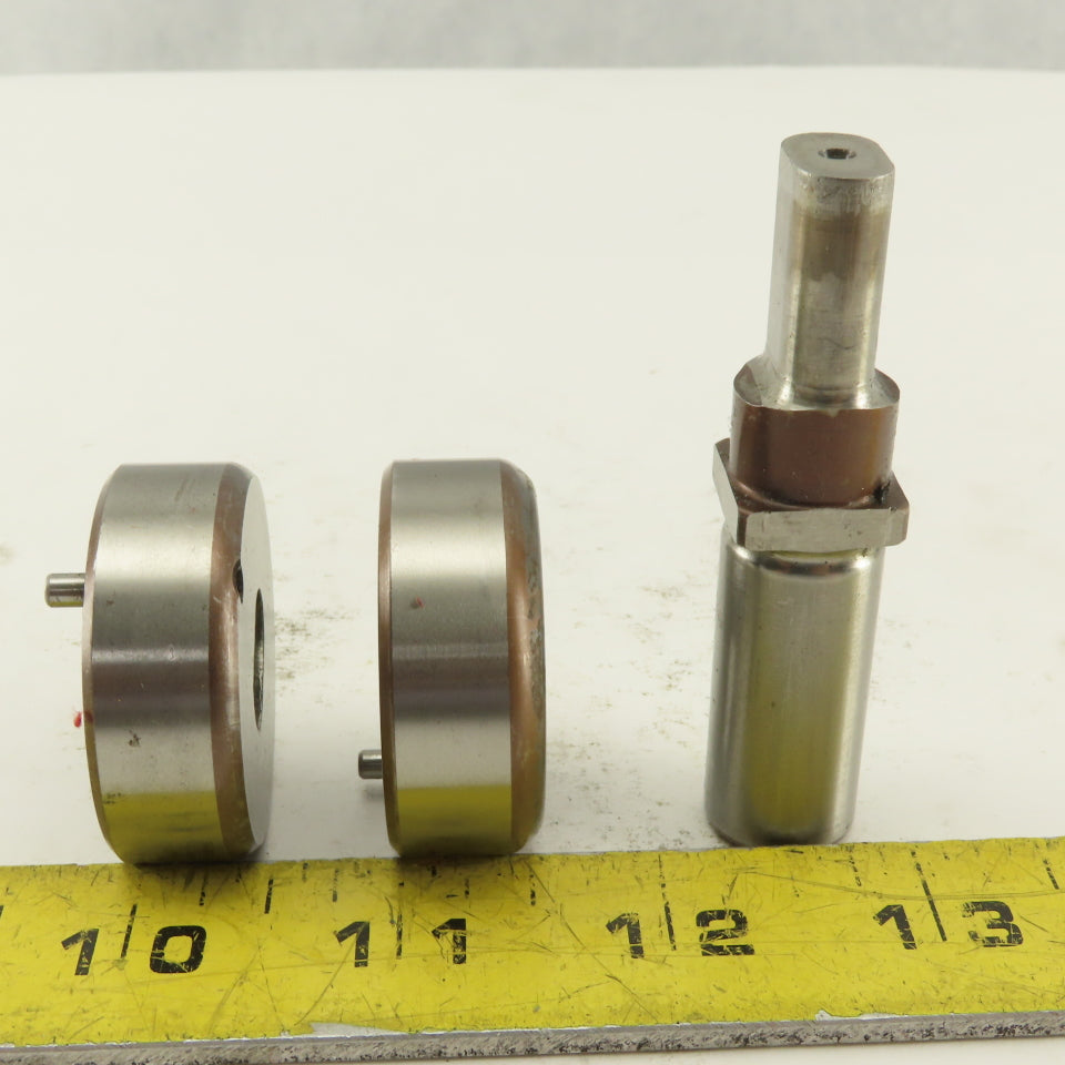 .344 x .562 + Tol Oval Die Punch CNC Turret .625 Punch Shank Lot Of 3