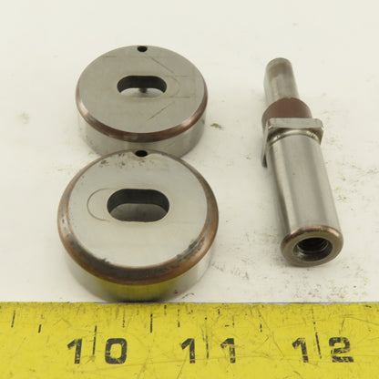 .344 x .562 + Tol Oval Die Punch CNC Turret .625 Punch Shank Lot Of 3