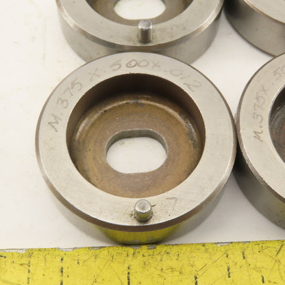 .375x .500 + Tol Oval Die Punch CNC Turret .625 Punch Shank Lot Of 5