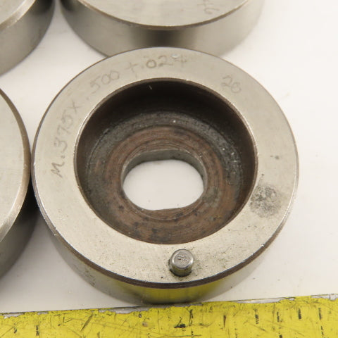 .375x .500 + Tol Oval Die Punch CNC Turret .625 Punch Shank Lot Of 5