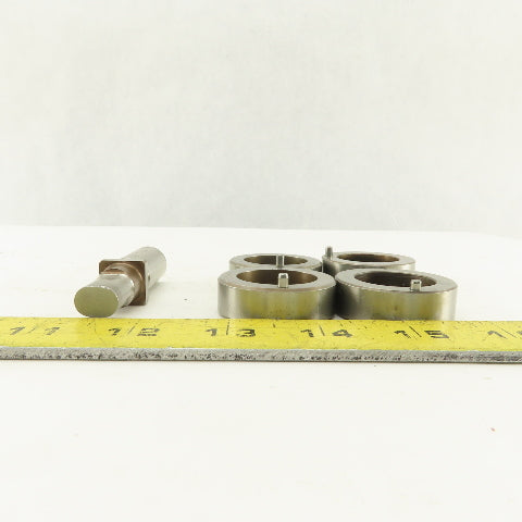 .375x .500 + Tol Oval Die Punch CNC Turret .625 Punch Shank Lot Of 5
