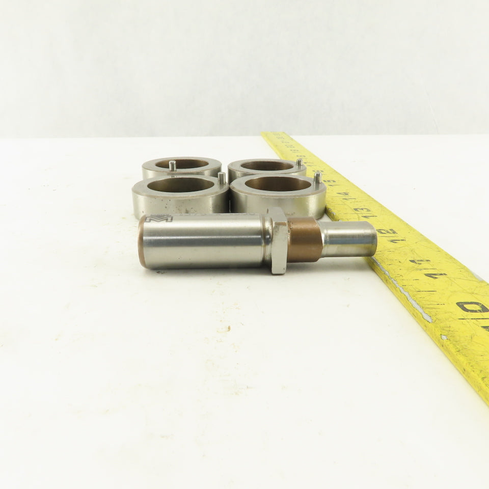 .375x .500 + Tol Oval Die Punch CNC Turret .625 Punch Shank Lot Of 5