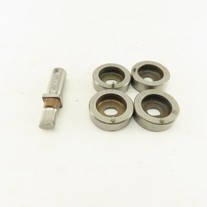 .375x .500 + Tol Oval Die Punch CNC Turret .625 Punch Shank Lot Of 5