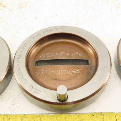 .125 x 1.250 + Tol Rectangle Hole Die CNC Turret Heavy Duty For 2.250 Holder 3pc