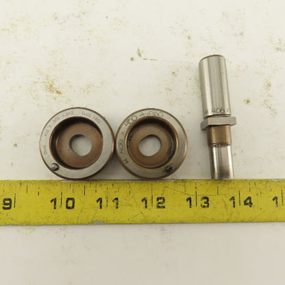 .406 x .500 + Tol Oval Die Punch CNC Turret .625 Punch Shank Lot Of 3