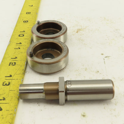 .406 x .500 + Tol Oval Die Punch CNC Turret .625 Punch Shank Lot Of 3