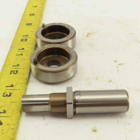 .406 x .500 + Tol Oval Die Punch CNC Turret .625 Punch Shank Lot Of 3