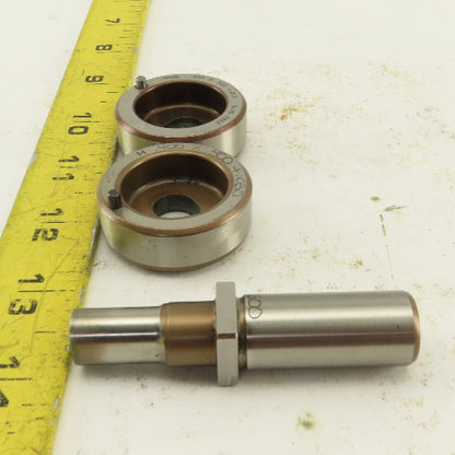 .406 x .500 + Tol Oval Die Punch CNC Turret .625 Punch Shank Lot Of 3
