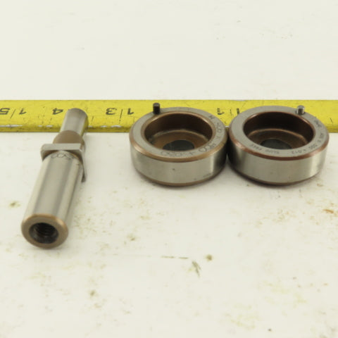 .406 x .500 + Tol Oval Die Punch CNC Turret .625 Punch Shank Lot Of 3