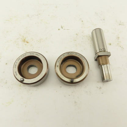 .406 x .500 + Tol Oval Die Punch CNC Turret .625 Punch Shank Lot Of 3