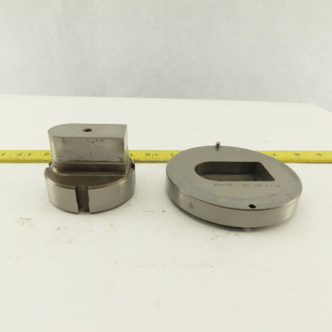1.190 x 2.250 Actual Rect/Oval  Die Punch CNC Turret 2.750 Punch Shank Lot Of 2