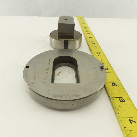 1.190 x 2.250 Actual Rect/Oval  Die Punch CNC Turret 2.750 Punch Shank Lot Of 2
