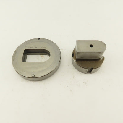 1.190 x 2.250 Actual Rect/Oval  Die Punch CNC Turret 2.750 Punch Shank Lot Of 2
