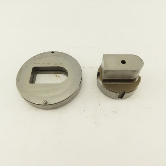1.190 x 2.250 Actual Rect/Oval  Die Punch CNC Turret 2.750 Punch Shank Lot Of 2