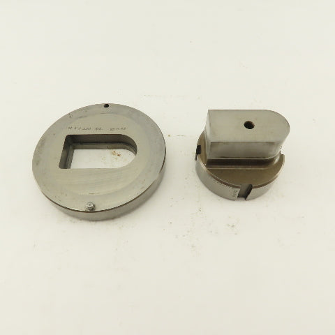 1.190 x 2.250 Actual Rect/Oval  Die Punch CNC Turret 2.750 Punch Shank Lot Of 2