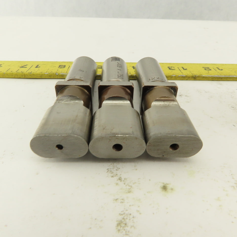 .406 x .750 + Tol  Die Punch CNC Turret .625 Punch Shank Lot Of 8