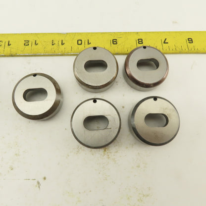 .406 x .750 + Tol  Die Punch CNC Turret .625 Punch Shank Lot Of 8