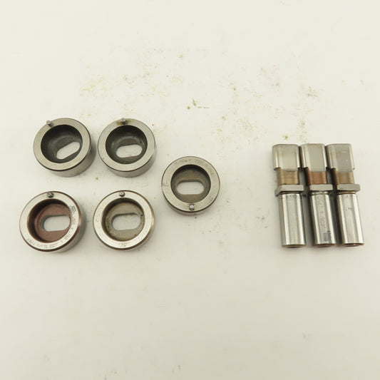 .406 x .750 + Tol  Die Punch CNC Turret .625 Punch Shank Lot Of 8