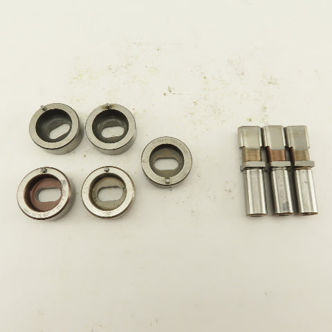 .406 x .750 + Tol  Die Punch CNC Turret .625 Punch Shank Lot Of 8