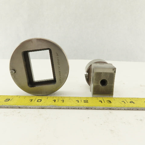 1.000 x 1.500 +.014 Rectangle Die Punch CNC Turret 1.625 Punch Shank Lot Of 2