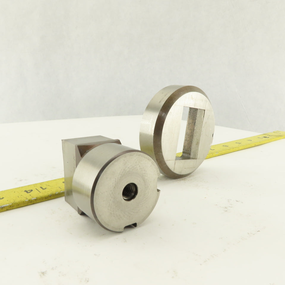1.000 x 1.500 +.014 Rectangle Die Punch CNC Turret 1.625 Punch Shank Lot Of 2