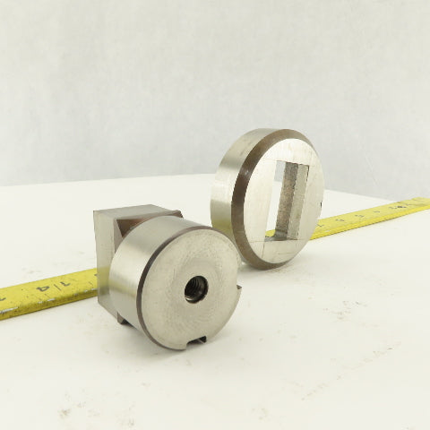1.000 x 1.500 +.014 Rectangle Die Punch CNC Turret 1.625 Punch Shank Lot Of 2