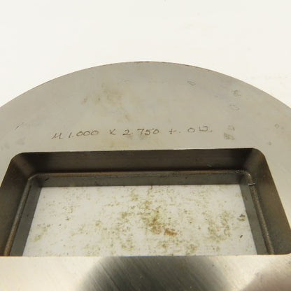 1.000 x 2.750 +.012 Rectangle Hole Die CNC Turret Punch Shank 3.125 Lot Of 2