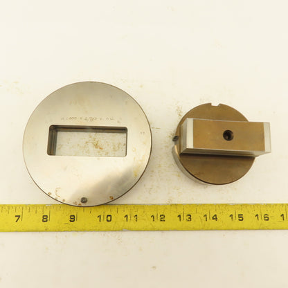 1.000 x 2.750 +.012 Rectangle Hole Die CNC Turret Punch Shank 3.125 Lot Of 2