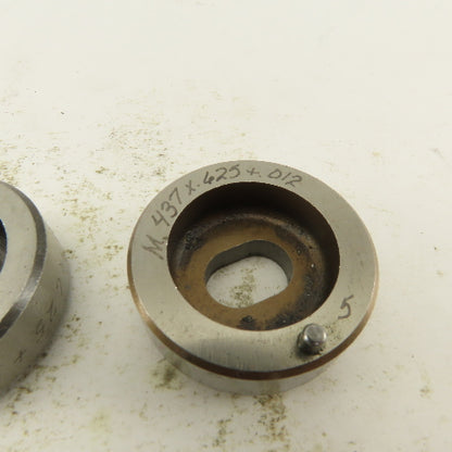.437 x .625 + Tol Rectangle Hole Die CNC Turret Punch Shank .625 Lot Of 7