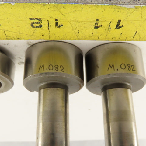 .082 +.012 Round Pin Hole Die CNC Turret Punch Shank 1.250 Lot Of 3