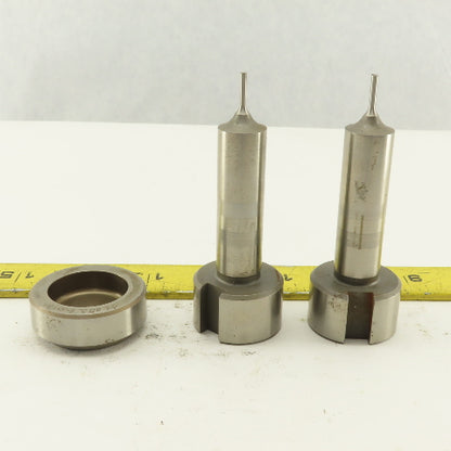 .082 +.012 Round Pin Hole Die CNC Turret Punch Shank 1.250 Lot Of 3