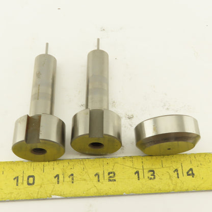 .082 +.012 Round Pin Hole Die CNC Turret Punch Shank 1.250 Lot Of 3