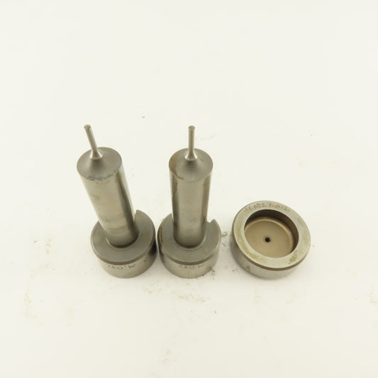 .082 +.012 Round Pin Hole Die CNC Turret Punch Shank 1.250 Lot Of 3