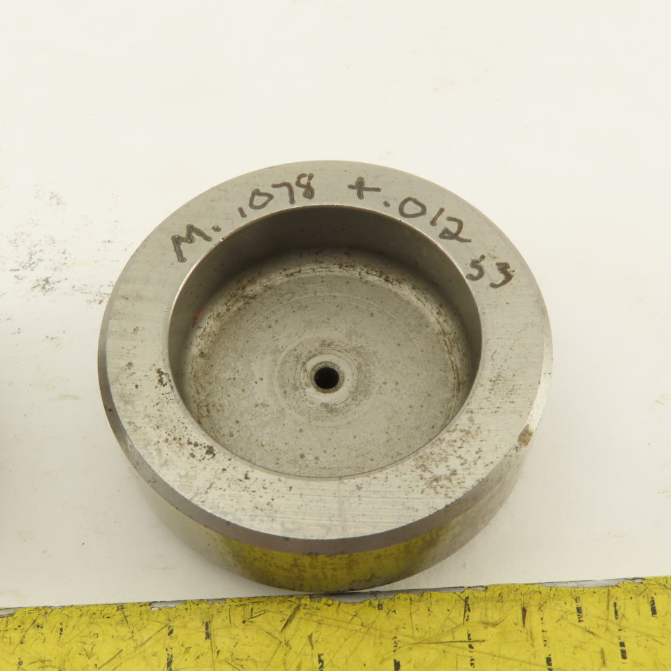 .078 +.012 Round Pin Hole Die CNC Turret Punch Shank 1.250 Lot Of 3