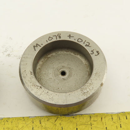 .078 +.012 Round Pin Hole Die CNC Turret Punch Shank 1.250 Lot Of 3