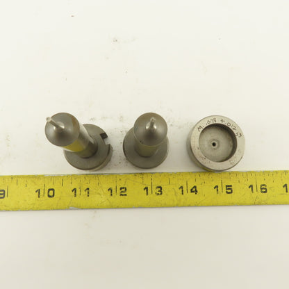 .078 +.012 Round Pin Hole Die CNC Turret Punch Shank 1.250 Lot Of 3