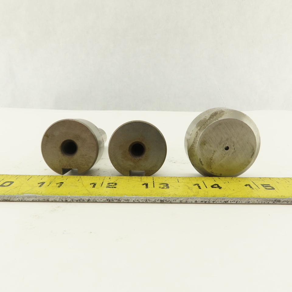 .078 +.012 Round Pin Hole Die CNC Turret Punch Shank 1.250 Lot Of 3
