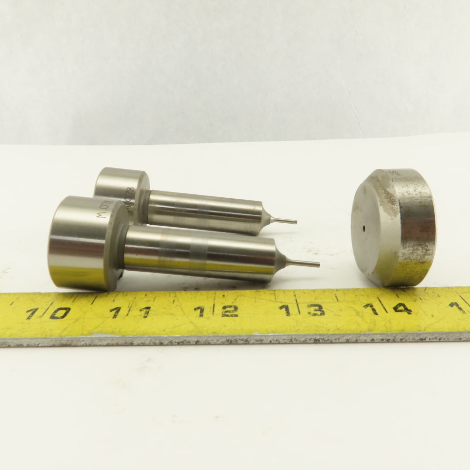 .078 +.012 Round Pin Hole Die CNC Turret Punch Shank 1.250 Lot Of 3