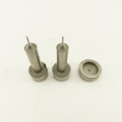 .078 +.012 Round Pin Hole Die CNC Turret Punch Shank 1.250 Lot Of 3
