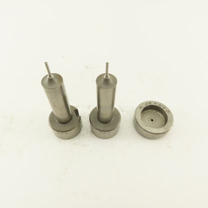 .078 +.012 Round Pin Hole Die CNC Turret Punch Shank 1.250 Lot Of 3