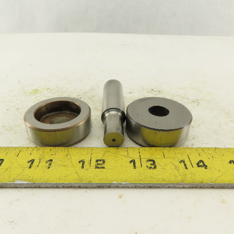 .446 + Tol Round Hole Die CNC Turret Punch Shank .6250 Lot Of 3