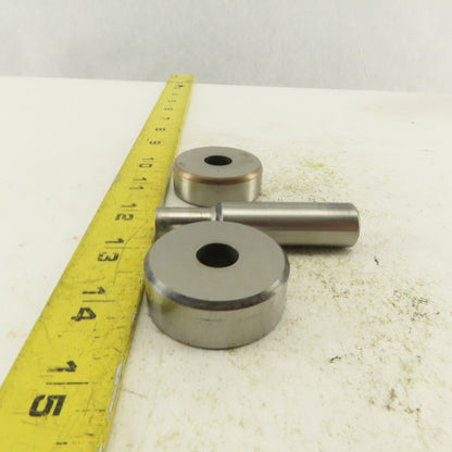 .446 + Tol Round Hole Die CNC Turret Punch Shank .6250 Lot Of 3