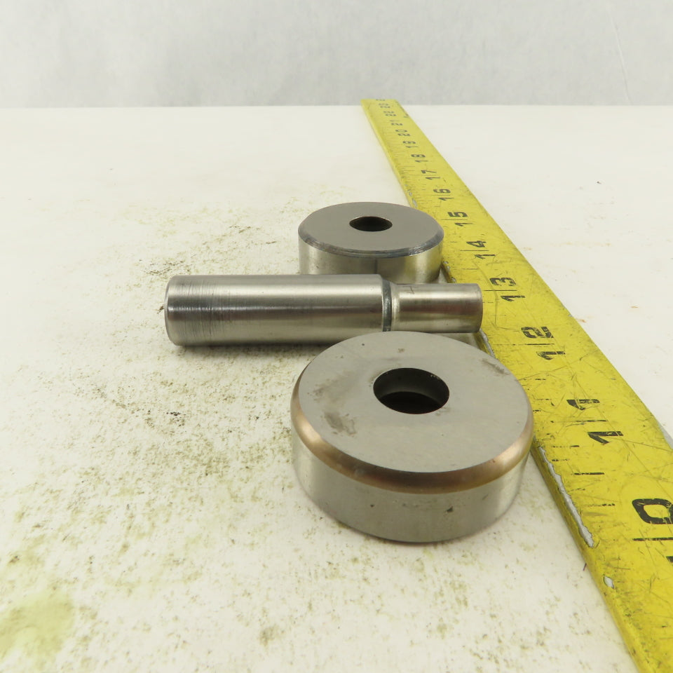 .446 + Tol Round Hole Die CNC Turret Punch Shank .6250 Lot Of 3