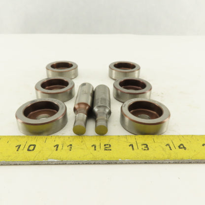 .375 + Tol Round Hole Die CNC Turret Punch Shank .6250 Lot Of 8