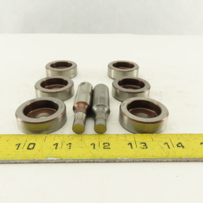 .375 + Tol Round Hole Die CNC Turret Punch Shank .6250 Lot Of 8