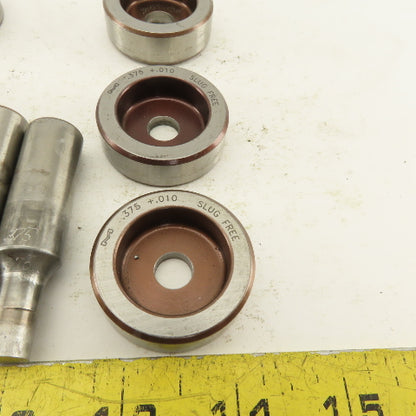 .375 + Tol Round Hole Die CNC Turret Punch Shank .6250 Lot Of 8