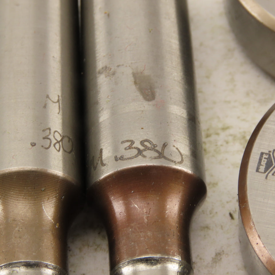 .380 + Tol Round Hole Die CNC Turret Punch Shank .6250 Lot Of 8